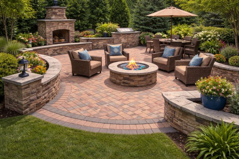 Brick Hardscape Construction in Greenwich, CT