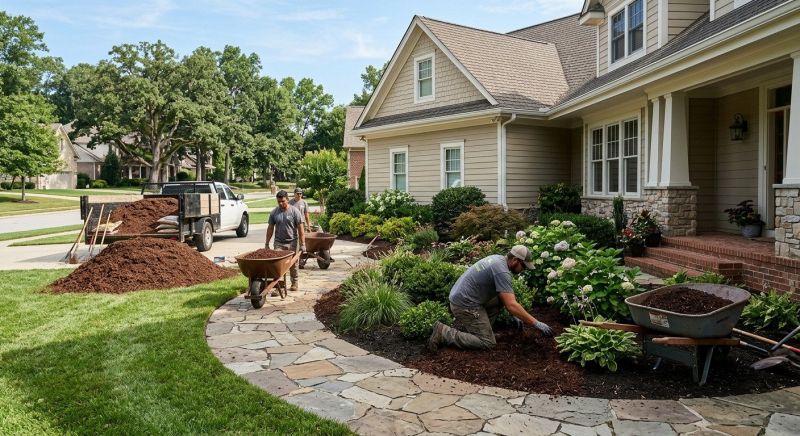 Garden Mulch Installation in Ventura County, CA