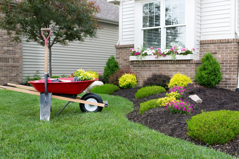 Mulch in a Landscape Bed