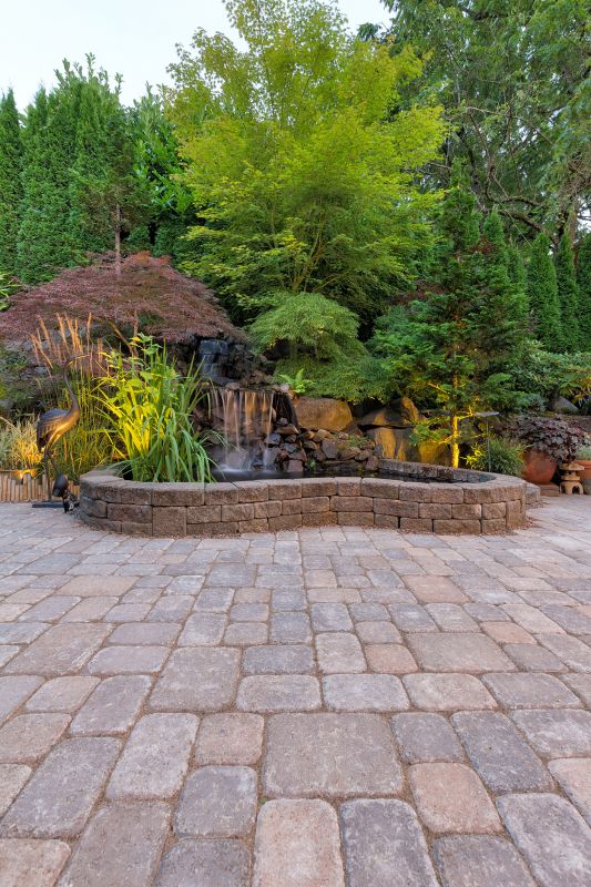 Paver Surface with Landscaping