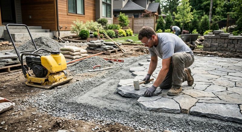 Poolside Hardscaping in Fairfield County, CT